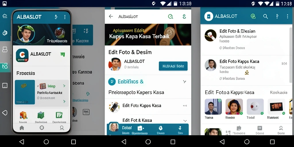 Tampilan antarmuka aplikasi Edit Foto Kertas Kaca yang intuitif dan menarik.