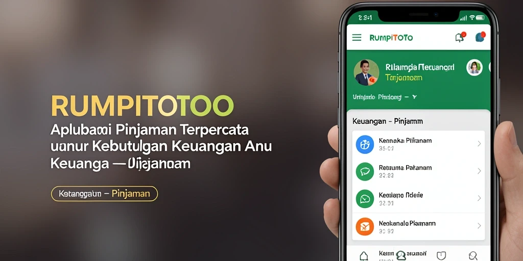 Tampilan antarmuka aplikasi RUMPITOTO yang sederhana dan fungsional.