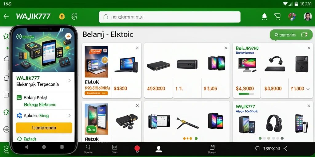 Tampilan utama WAJIK777 yang user-friendly untuk belanja elektronik.